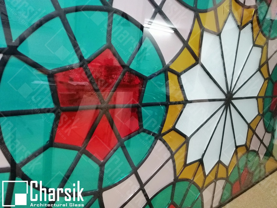 تیفانی لدکیم کاپرفویل شیشه رنگی