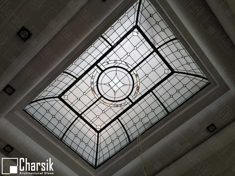 سقف نورگیر شیشه ای تزئینی چارسیک جردن