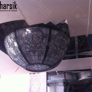 گنبد شیشه ای نورگیر سقفی تزئینی