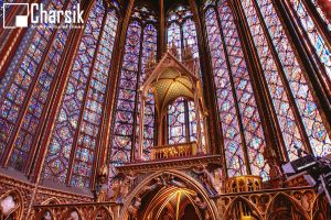 شیشه کلیسای سنت شاپل فرانسه
