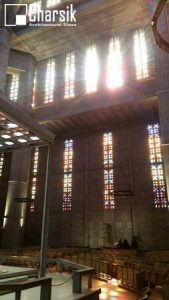 شیشه رنگی کلیسای سنت ژوزف فرانسه