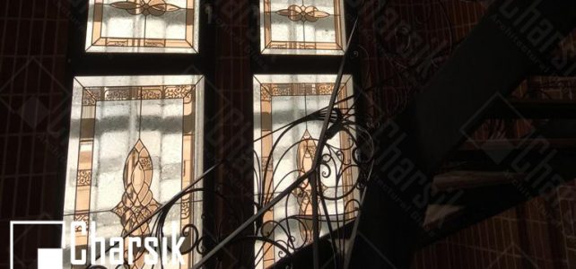 شیشه درب و پنجره تزئینی لابی
