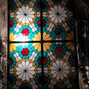 سقف نورگیر شیشه ای تزئینی