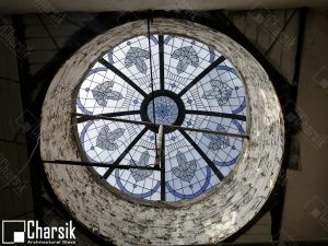 نورگیر سقفی گنبدی تزئینی و دکوراتیو