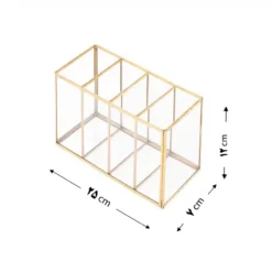 باکس شیشه ای نظم دهنده لوازم آرایشی
