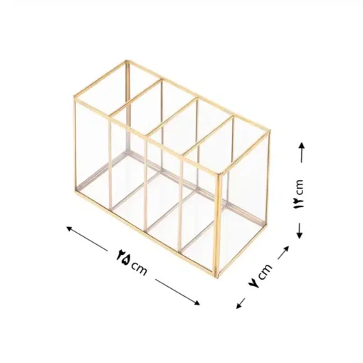 باکس شیشه ای نظم دهنده لوازم آرایشی